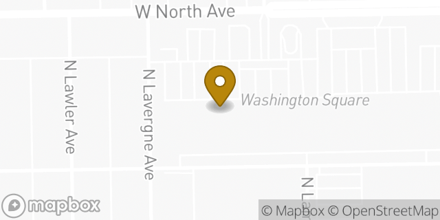 Map showing the location of Amazon Locker - Temp in Chicago, IL 60639