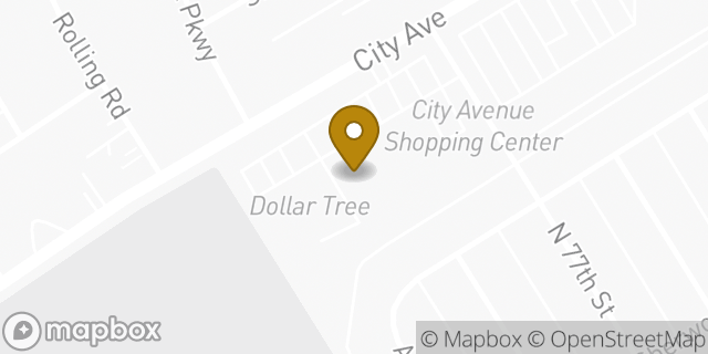 Map showing the location of AutoZone Auto Parts in Philadelphia, PA 19151