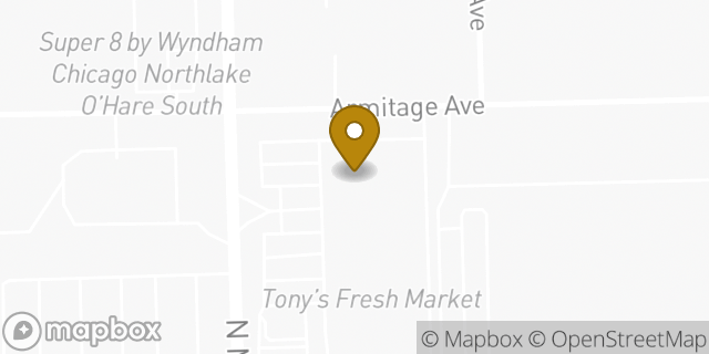 Map showing the location of TJ Maxx in Melrose Park, IL 60160