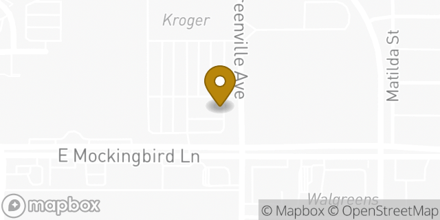 Map showing the location of Amazon Locker - Pascale in Dallas, TX 75206
