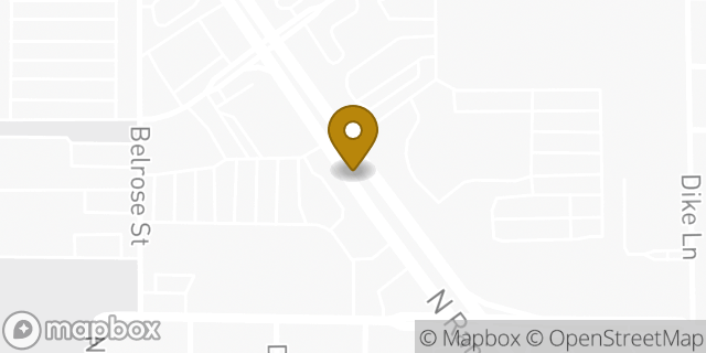 Map showing the location of Starbucks in Las Vegas, NV 89106