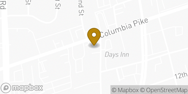 Map showing the location of Dunkin' in Arlington, VA 22204