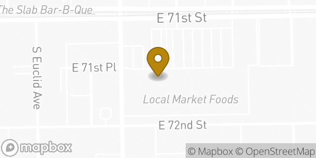 Map showing the location of Chase Bank in Chicago, IL 60649