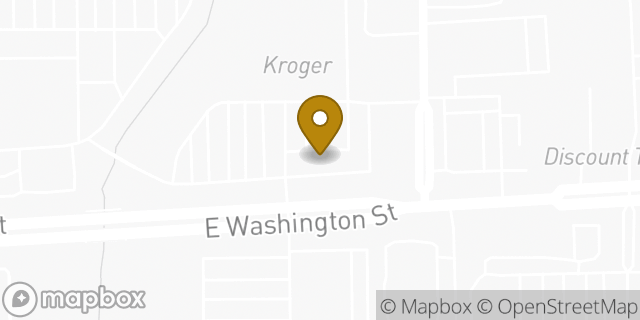 Map showing the location of Coinme in Indianapolis, IN 46229