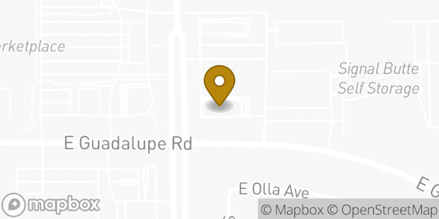 Map showing the location of McDonald's in Mesa, AZ 85209