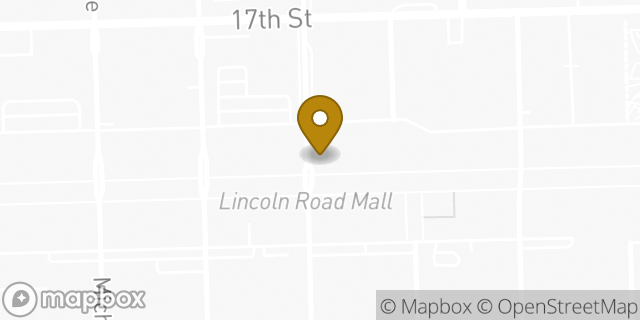 Map showing the location of Starbucks in Miami Beach, FL 33139