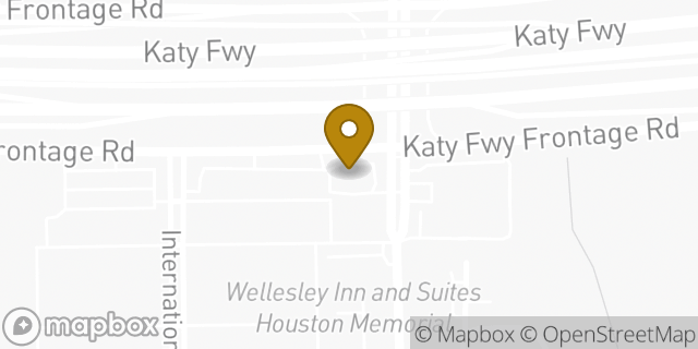 Map showing the location of The UPS Store in Houston, TX 77024