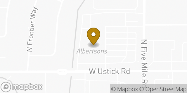 Map showing the location of Starbucks Coffee Company in Boise, ID 83713