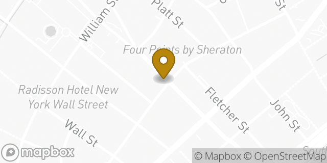 Map showing the location of Chipotle Mexican Grill in New York, NY 10038