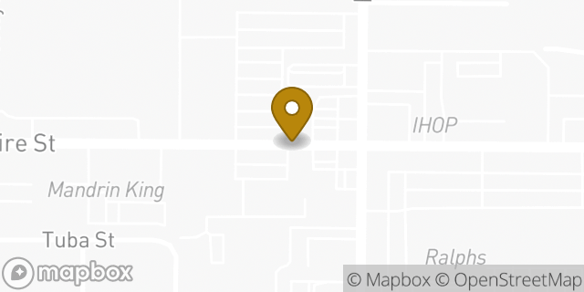 Map showing the location of Hertz Car Rental - Northridge Devonshire HLE in Northridge, CA 91325
