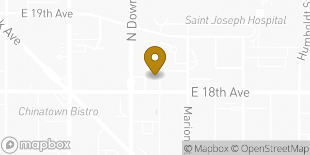 Map showing the location of ATM 7ELEVEN-FCTI in Denver, CO