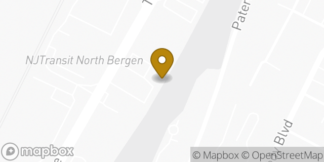 Map showing the location of Dunkin' in North Bergen, NJ 07047