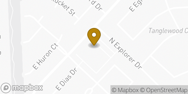 Map showing the location of The Church of Jesus Christ of Latter-day Saints in Gilbert, AZ 85234