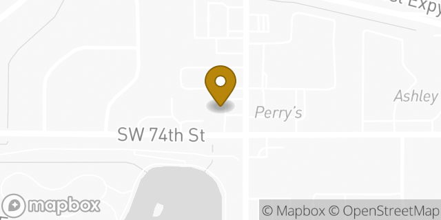 Map showing the location of Amazon Locker - Prehistoric in Oklahoma City, OK 73159
