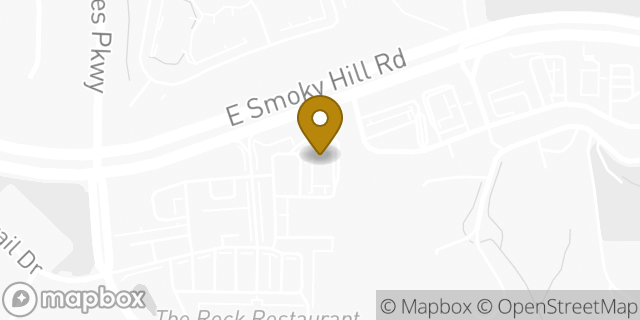 Map showing the location of 7/11 Smoky Hill & Ponderosa in Aurora, CO 80016