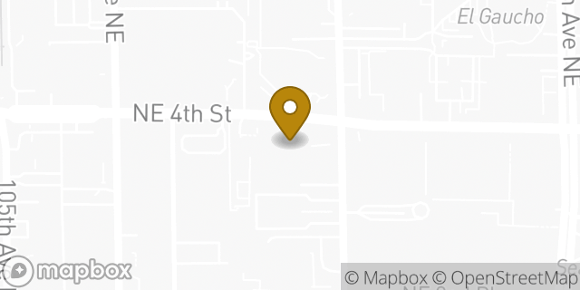 Map showing the location of Amazon Locker - Polyhedron in Bellevue, WA 98004