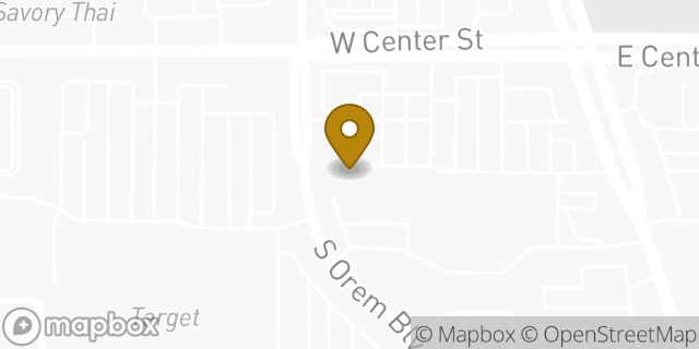 Map showing the location of The UPS Store in Orem, UT 84057