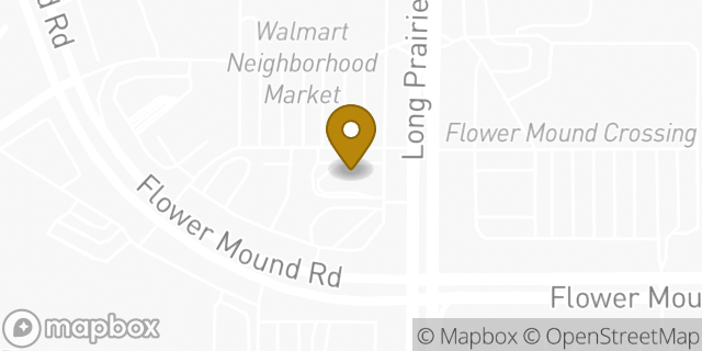 Map showing the location of McDonald's in Flower Mound, TX 75022
