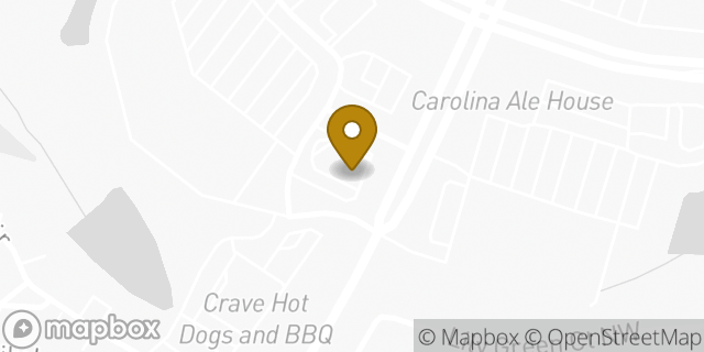 Map showing the location of McDonald's in Concord, NC 28027