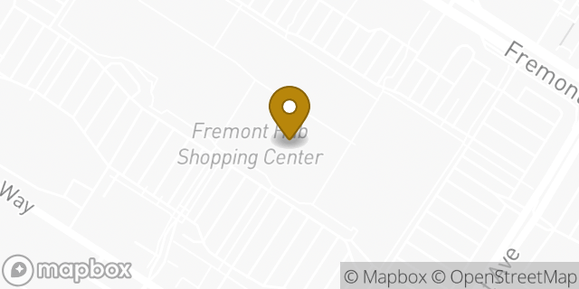 Map showing the location of HomeGoods in Fremont, CA 94538