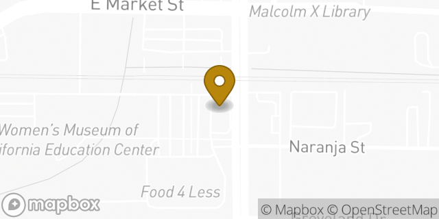 Map showing the location of Starbucks in San Diego, CA 92114