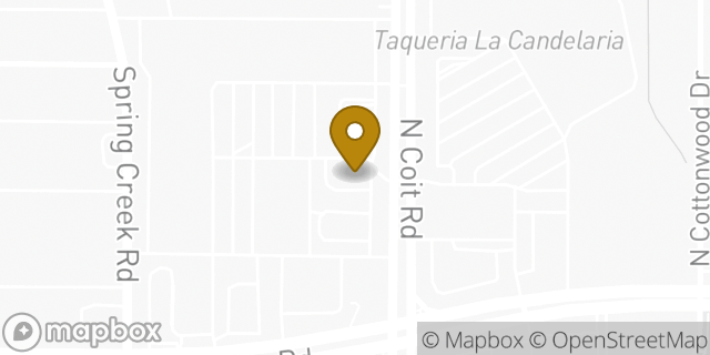 Map showing the location of Dunkin' in Dallas, TX 75248