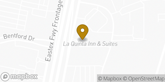 Map showing the location of La Quinta Inn & Suites in Kingwood, TX 77339
