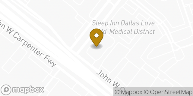 Map showing the location of La Quinta Inn & Suites Dallas Love Field in Dallas, TX 75247