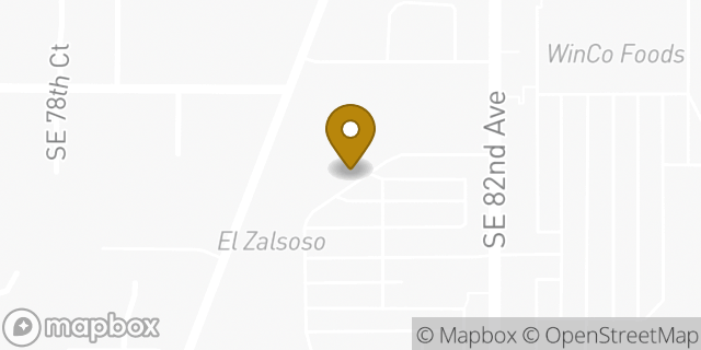 Map showing the location of Amazon Locker - Adonello in Clackamas, OR 97086