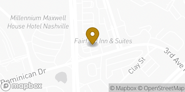 Map showing the location of Amazon Locker - Nichols in Nashville, TN 37228