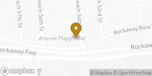 Map showing the location of Amazon Locker - Sateesh in Arverne, NY 11692