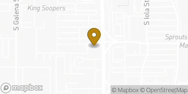 Map showing the location of Chipotle Mexican Grill in Aurora, CO 80012
