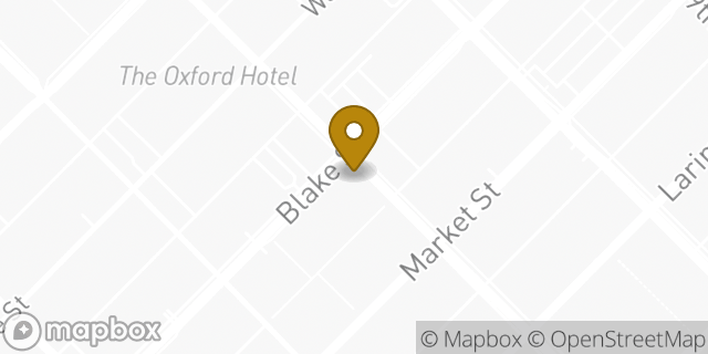 Map showing the location of Chase Bank in Denver, CO 80202