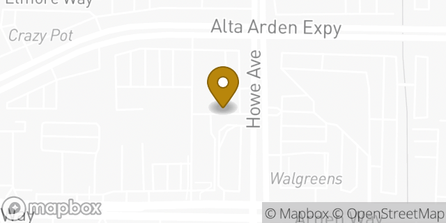 Map showing the location of Chipotle Mexican Grill in Sacramento, CA 95825