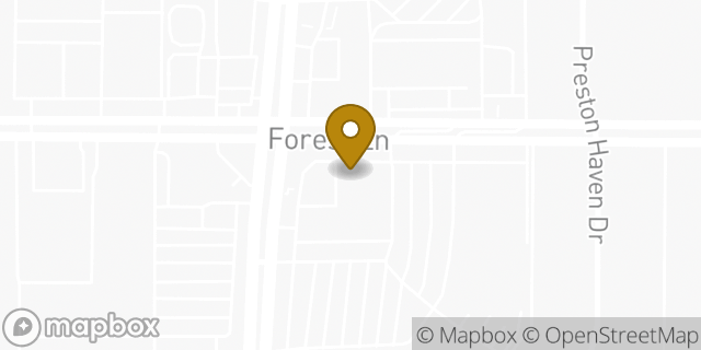 Map showing the location of Baskin-Robbins in Dallas, TX 75230