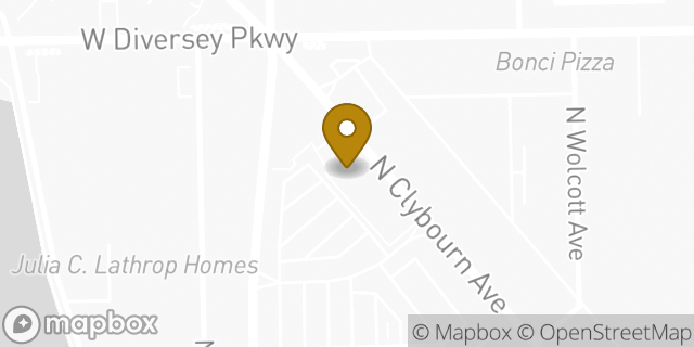Map showing the location of Chase in Chicago, IL 60614