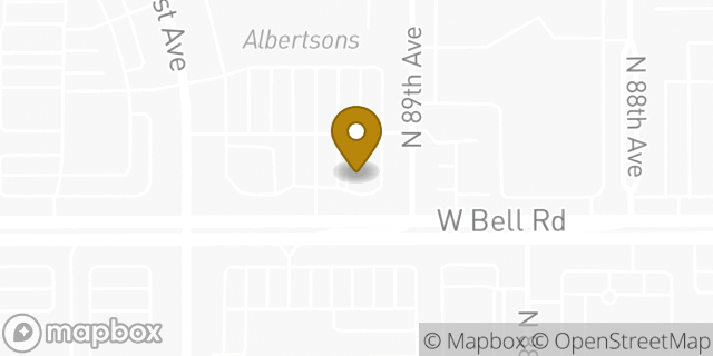Map showing the location of Whataburger in Peoria, AZ 85382