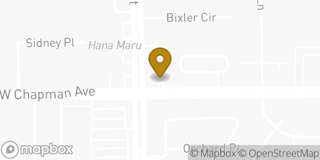 Map showing the location of Starbucks in Garden Grove, CA 92840