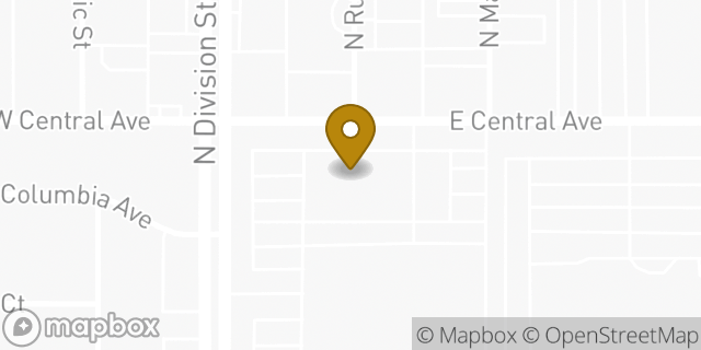 Map showing the location of ATM CVS in Spokane, WA 99208