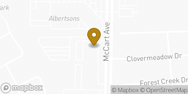 Map showing the location of Chase ATM in Fort Worth, TX 76133