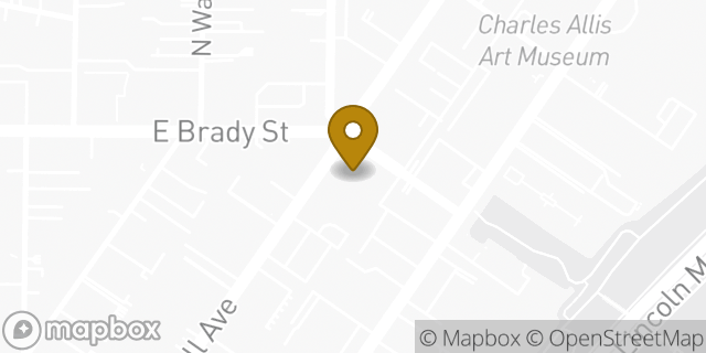 Map showing the location of CVS Pharmacy in Milwaukee, WI 53202