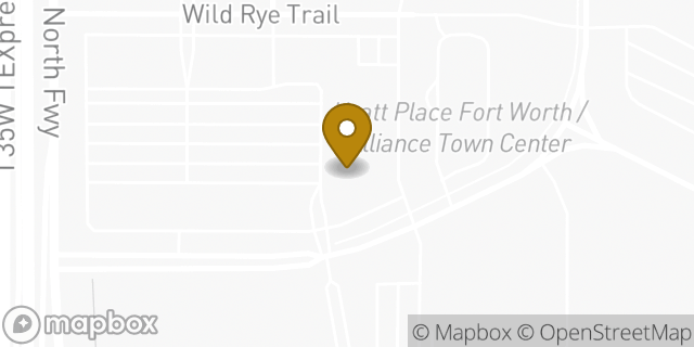 Map showing the location of Planet Fitness in Fort Worth, TX 76177