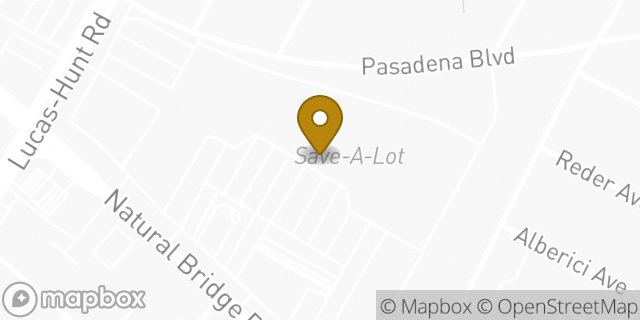 Map showing the location of Amazon Locker - Drum in Saint Louis, MO 63121