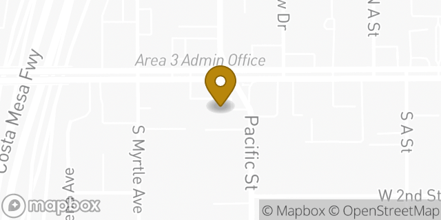 Map showing the location of Amazon Locker - Tycoon in Tustin, CA 92780