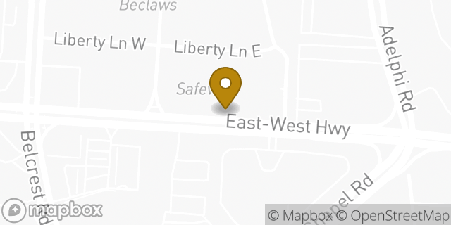 Map showing the location of Amazon Locker - Clarinda in Hyattsville, MD 20782