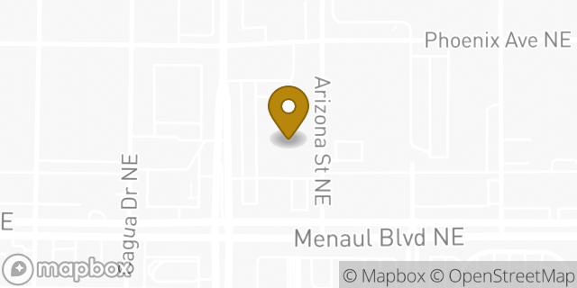 Map showing the location of Staples in Albuquerque, NM 87110