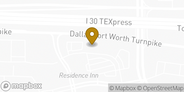Map showing the location of Starbucks Coffee Company in Dallas, TX 75211