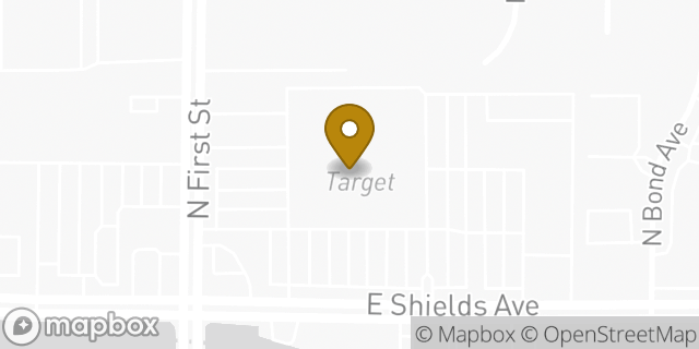Map showing the location of Target in Fresno, CA 93726