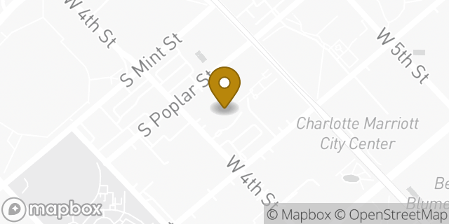 Map showing the location of Bright Horizons at Carillon in Charlotte, NC 28202
