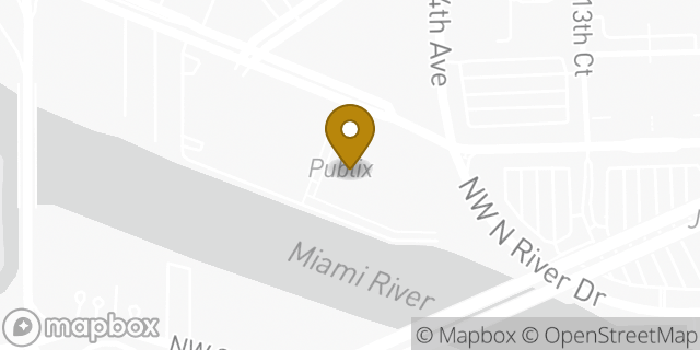 Map showing the location of Amazon Locker - Ani in Miami, FL 33125